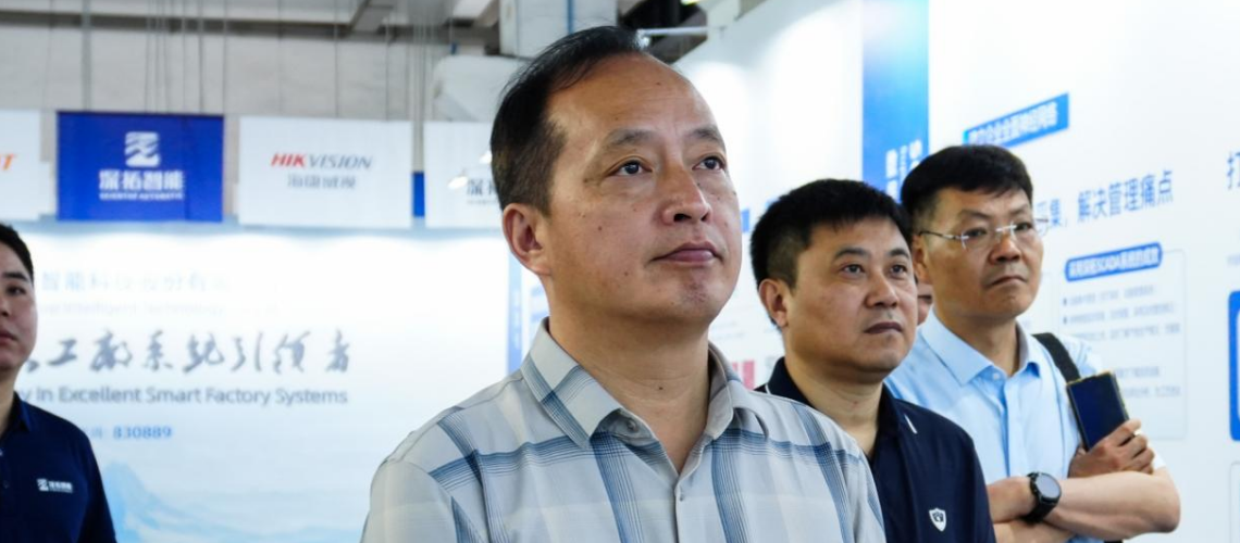 探讨产业合作，江苏省淮安市淮安区水利局来深拓智能考察交流