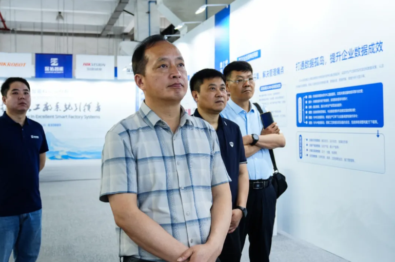 探讨产业合作，江苏省淮安市淮安区水利局来深拓智能考察交流